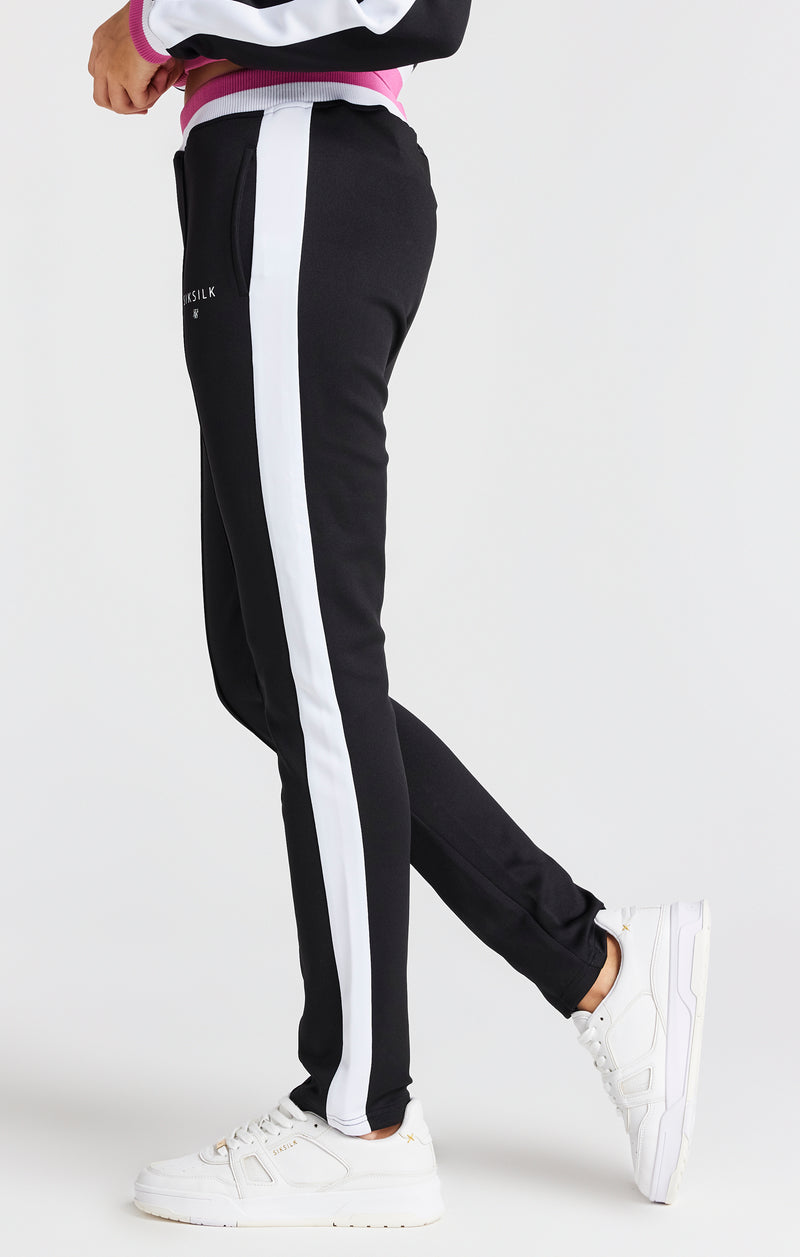 Girls Black Retro Track Pant (1)