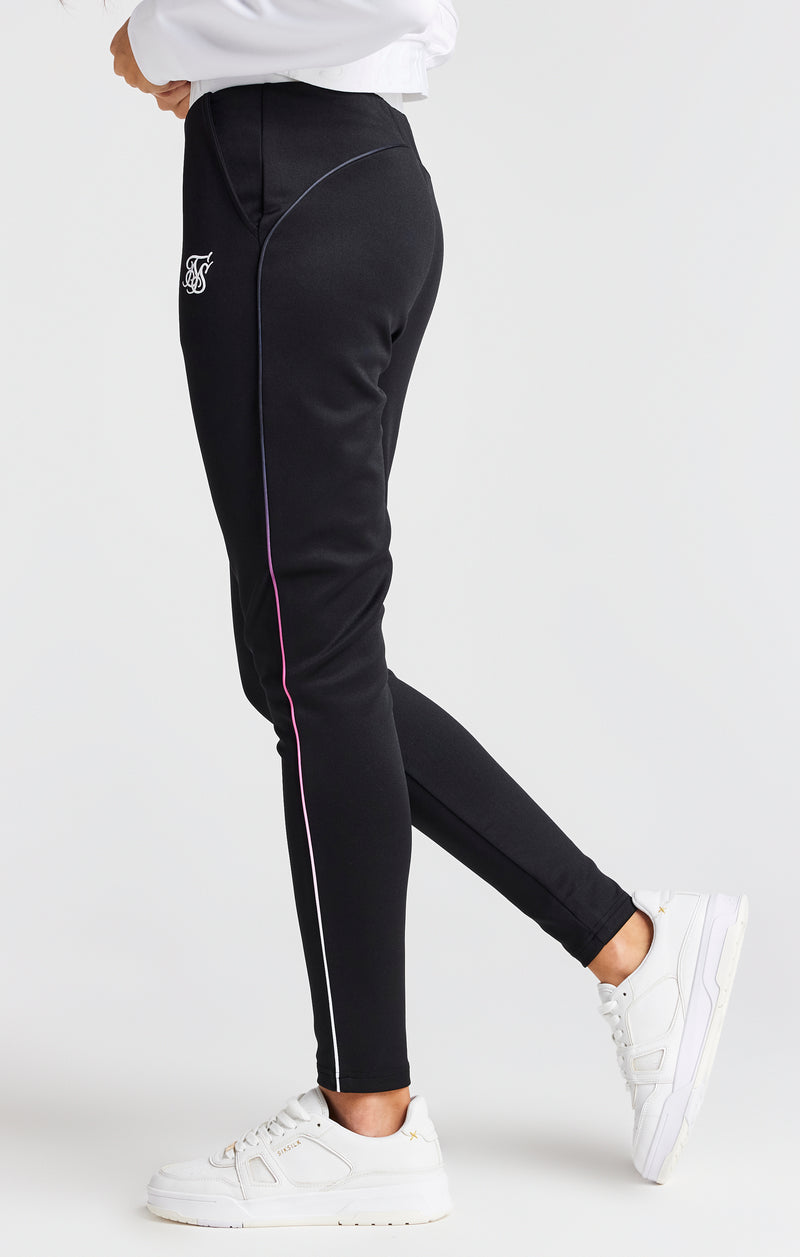 Girls Black Fade Piping Track Pant (1)