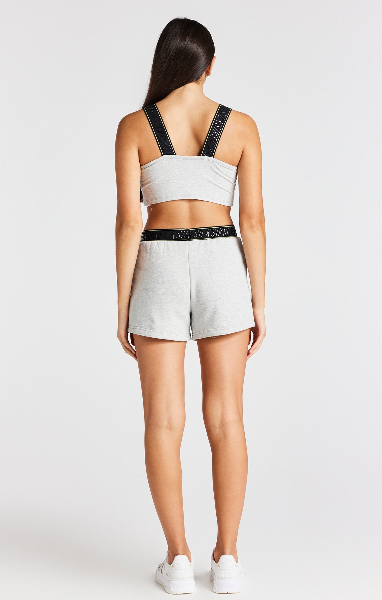 Girls Grey Marl Taped Bralette (4)