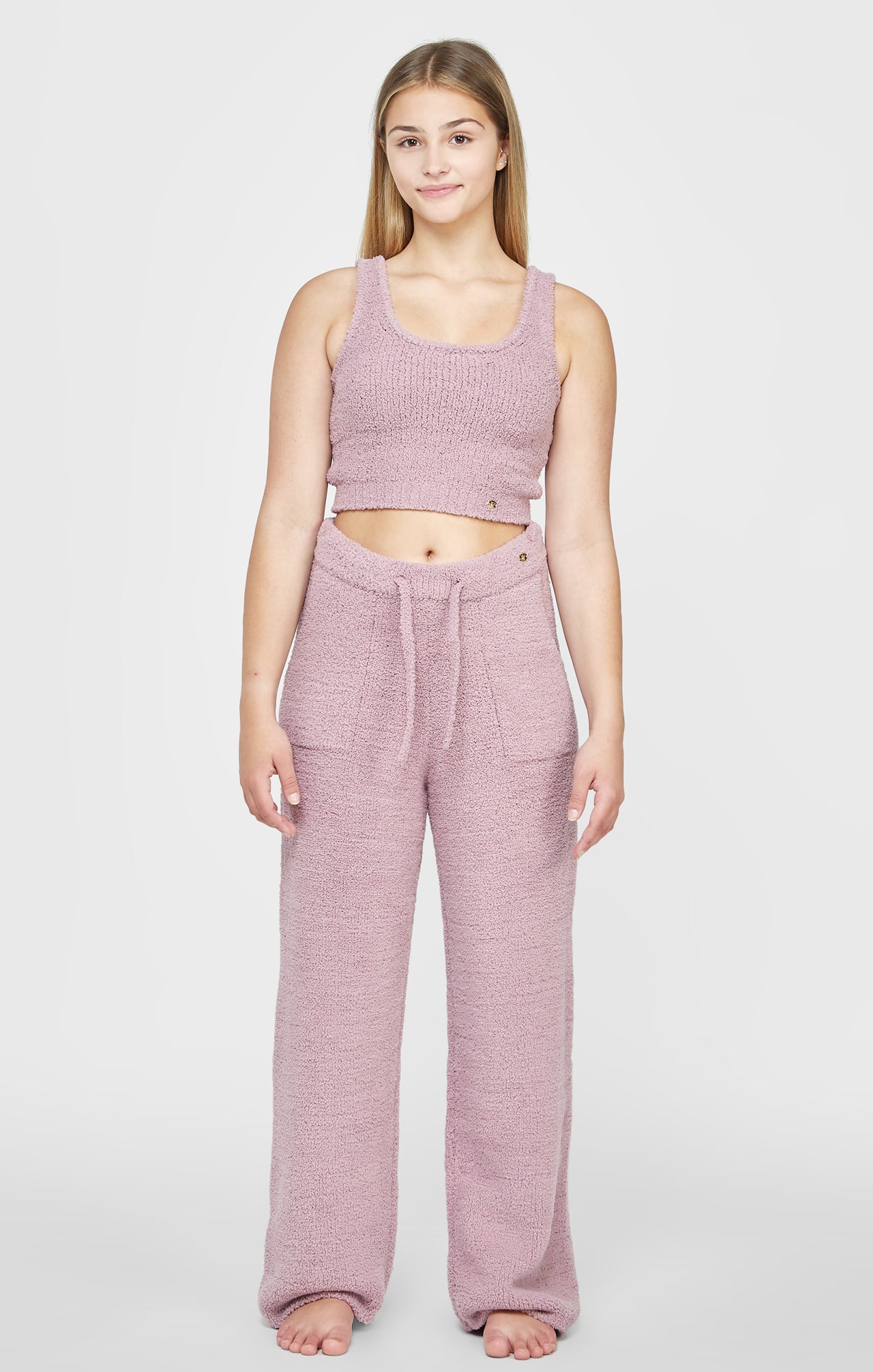 Girls Lavender Wide Leg Lounge Pant (2)