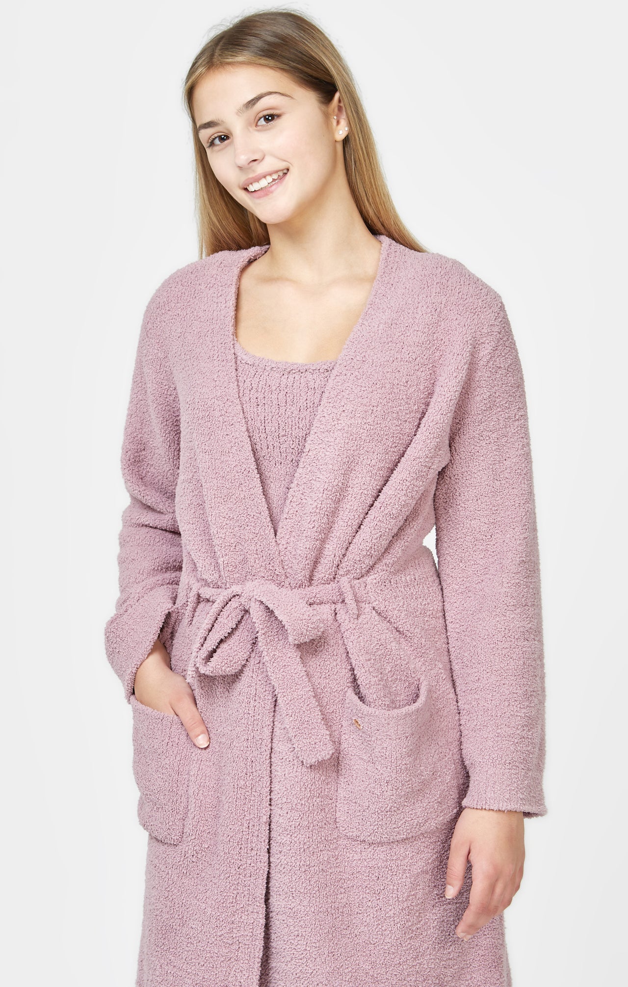 Girls Lavender Lounge Cardigan