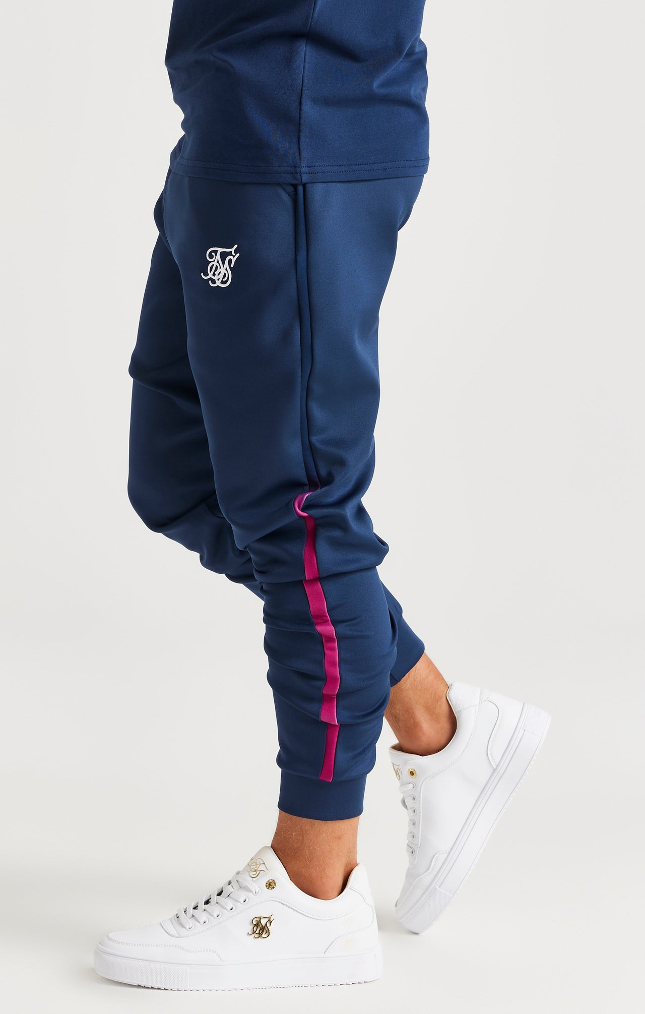 SikSilk Zonal Fade Performance Trousers - Navy (1)