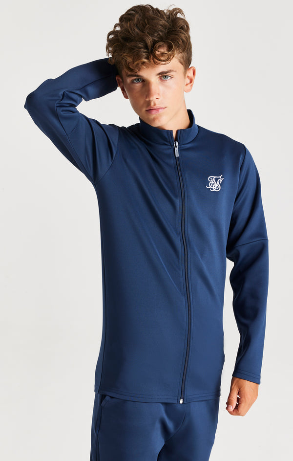 SikSilk Zonal Fade Track Top - Navy