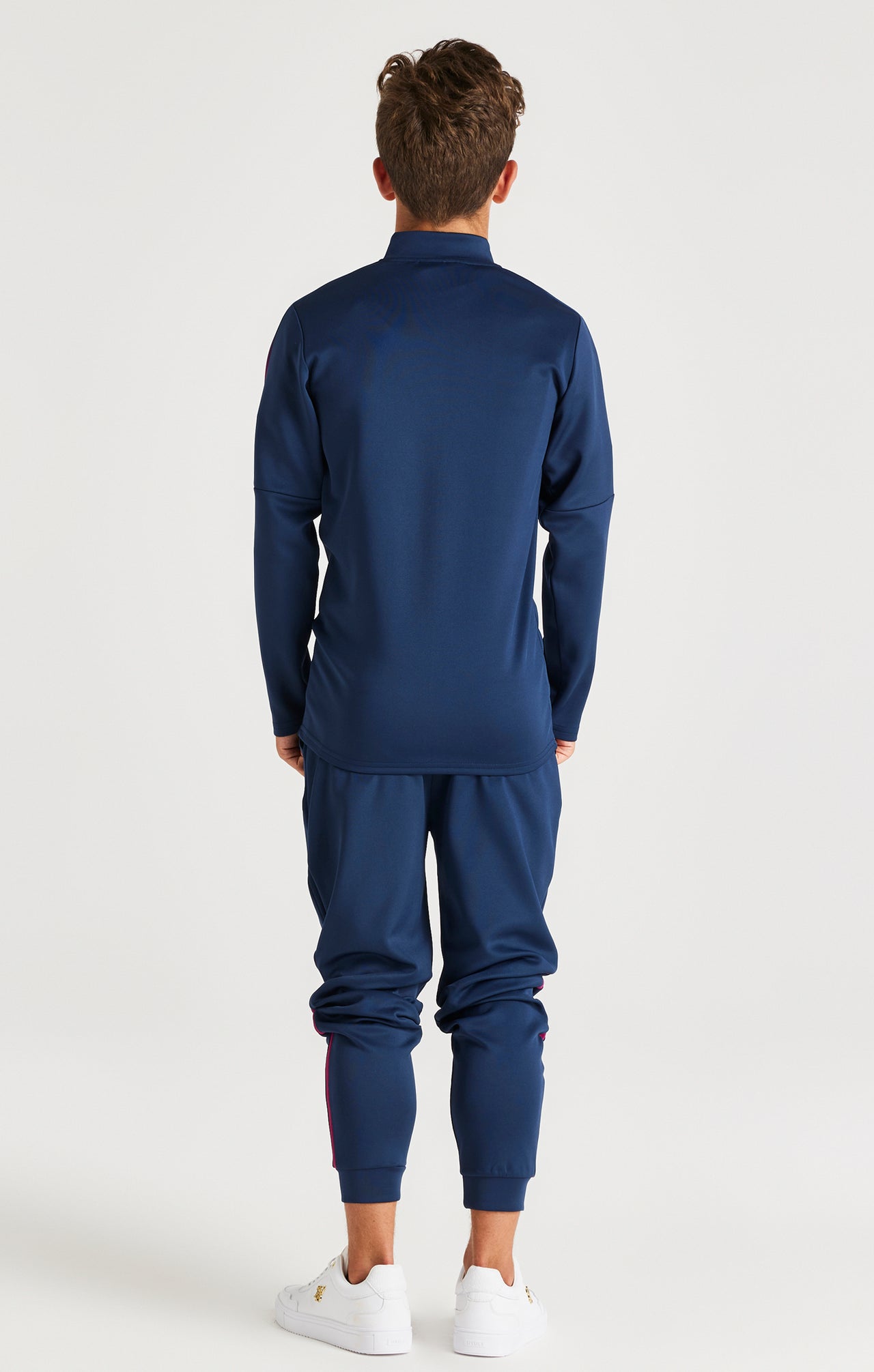 SikSilk Zonal Fade Track Top - Navy (4)