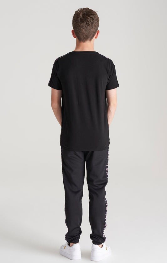 Boys Black Taped T-Shirt