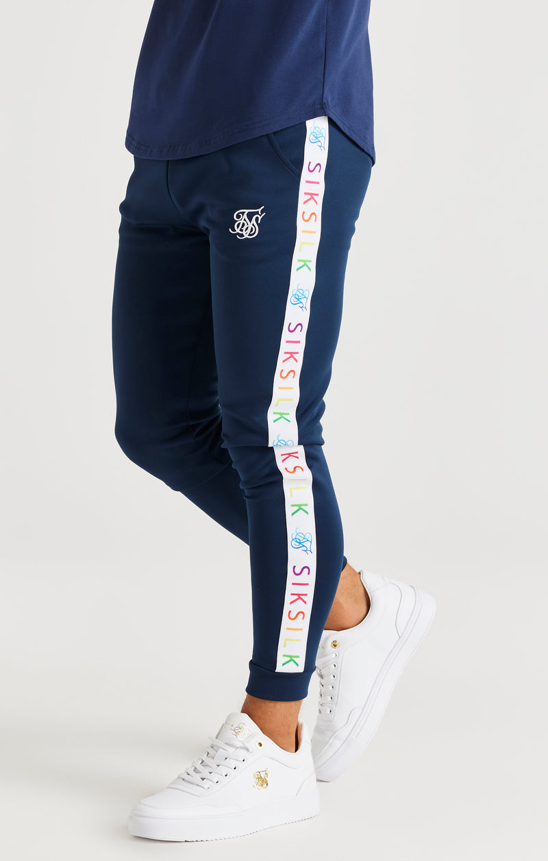 SikSilk Rainbow Joggers - Navy