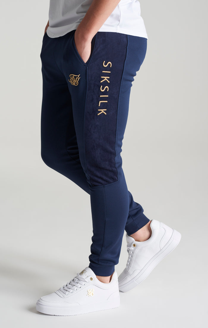 Boys Navy Mesh Jogger