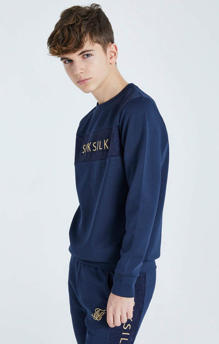 Boys Navy Mesh Sweatshirt (1)