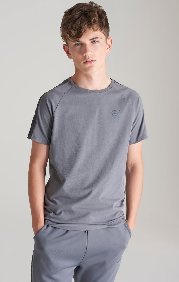 Boys Grey Taped Raglan T-Shirt