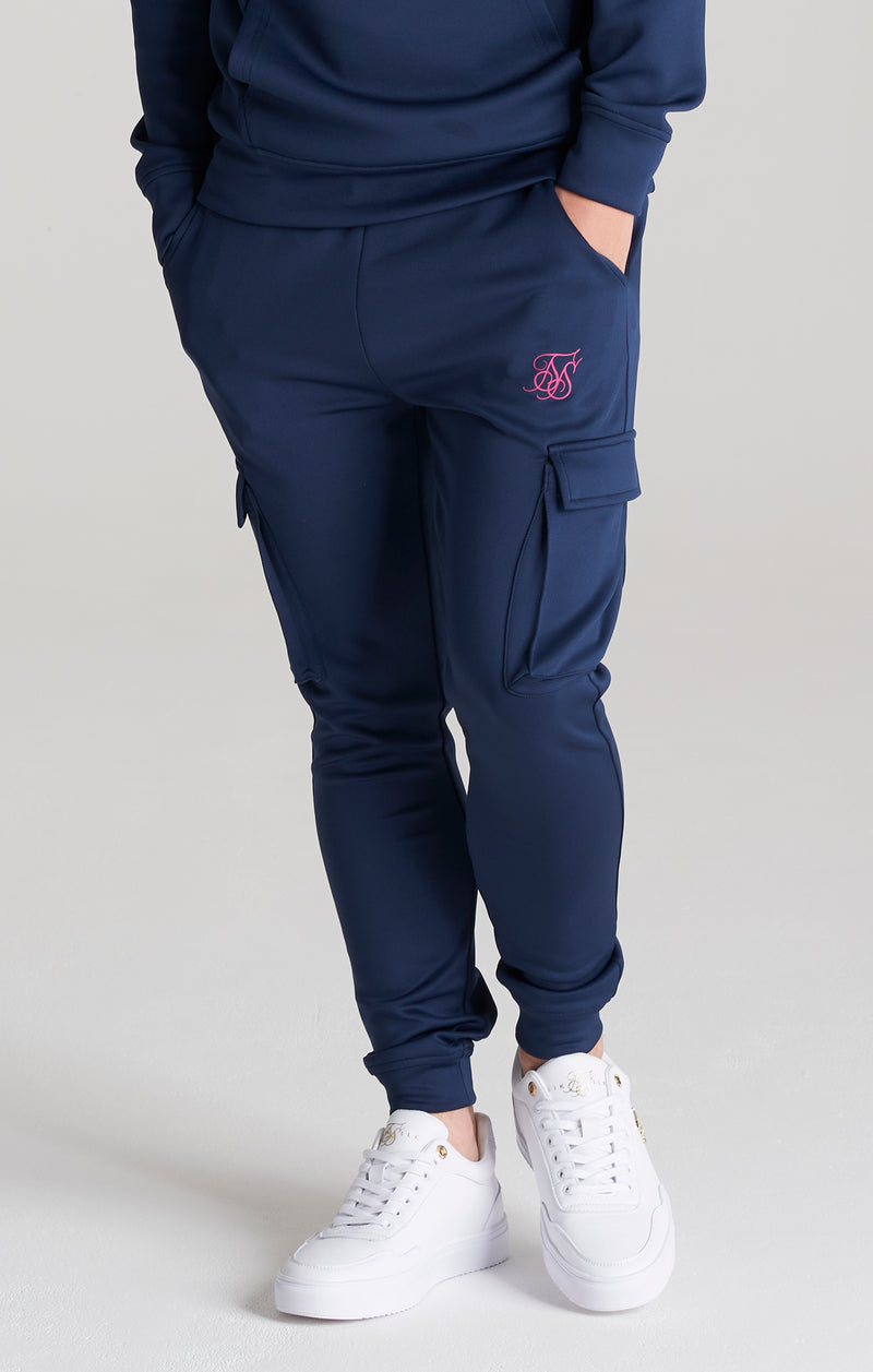 Boys Navy Cargo Jogger