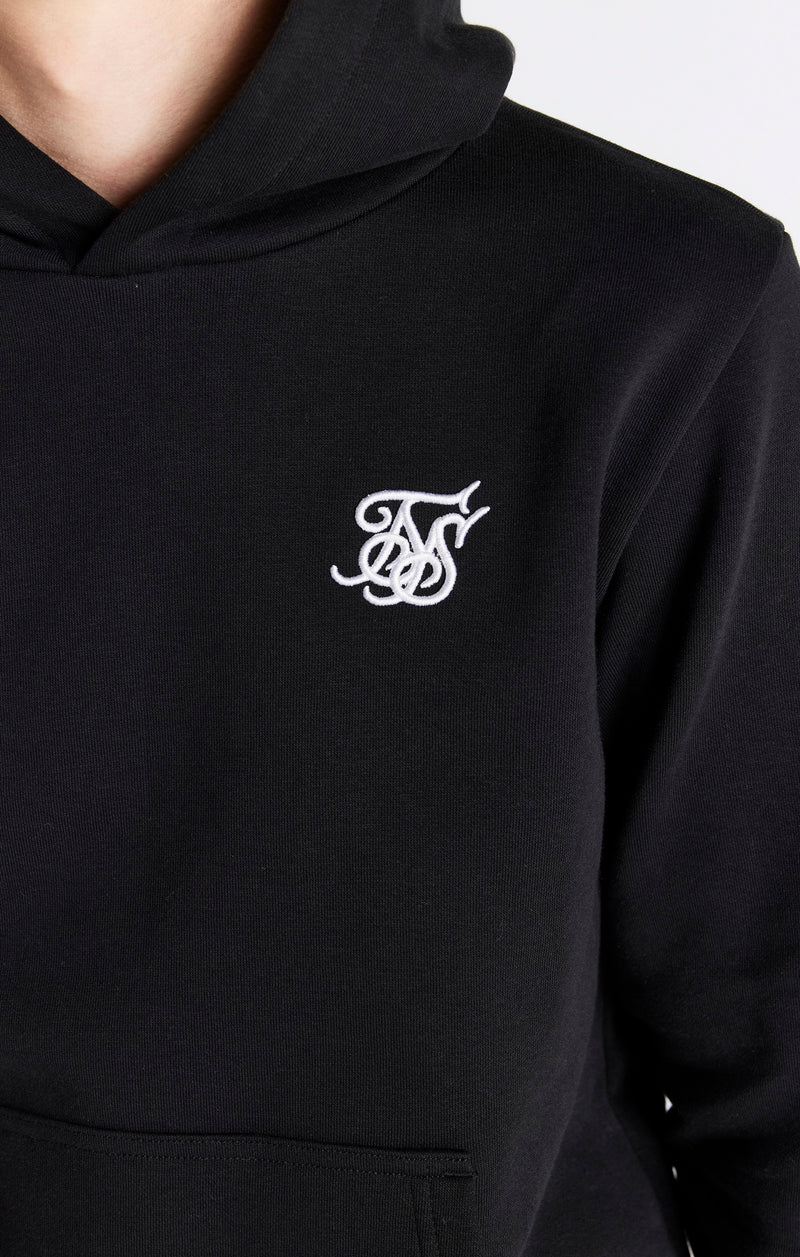 Boys Black Essentials Overhead Hoodie (1)