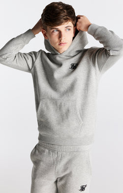 Boys Grey Marl Essentials Overhead Hoodie