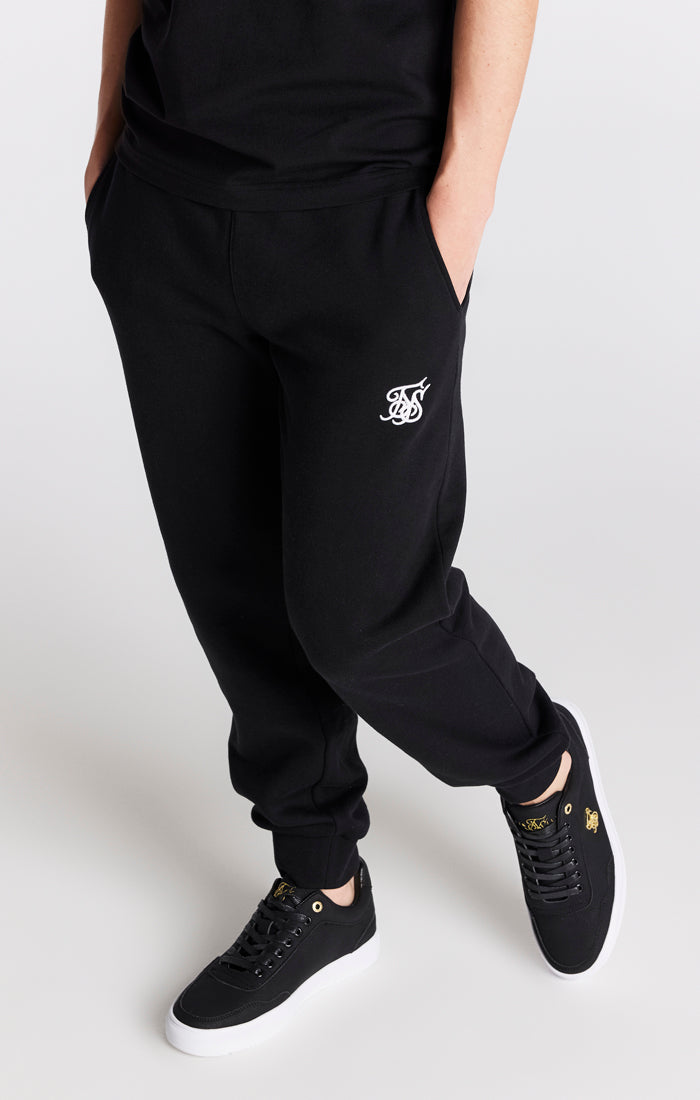 Boys Black Essentials Cuffed Jogger