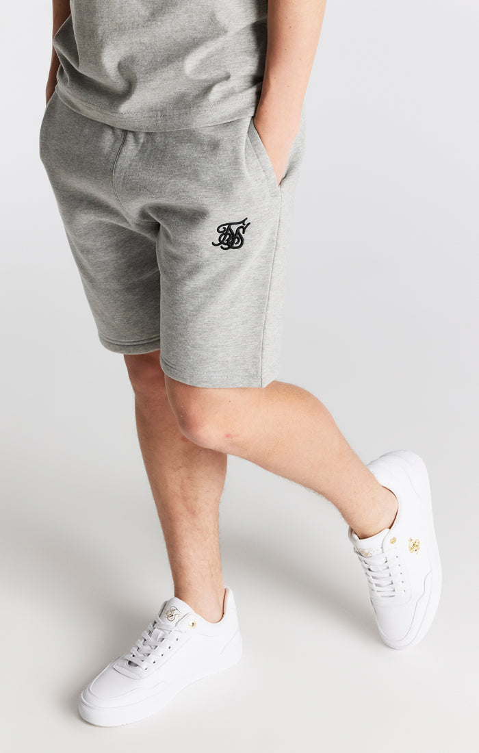 Boys Grey Marl Essentials Fleece Short