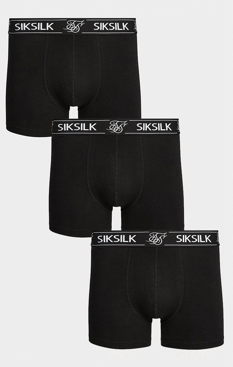 Black Pack Of 3 Boxers