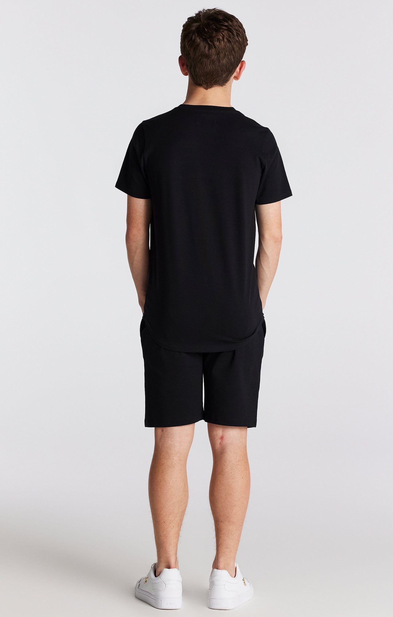 SikSilk Twin Set Tee & Shorts - Black (2)