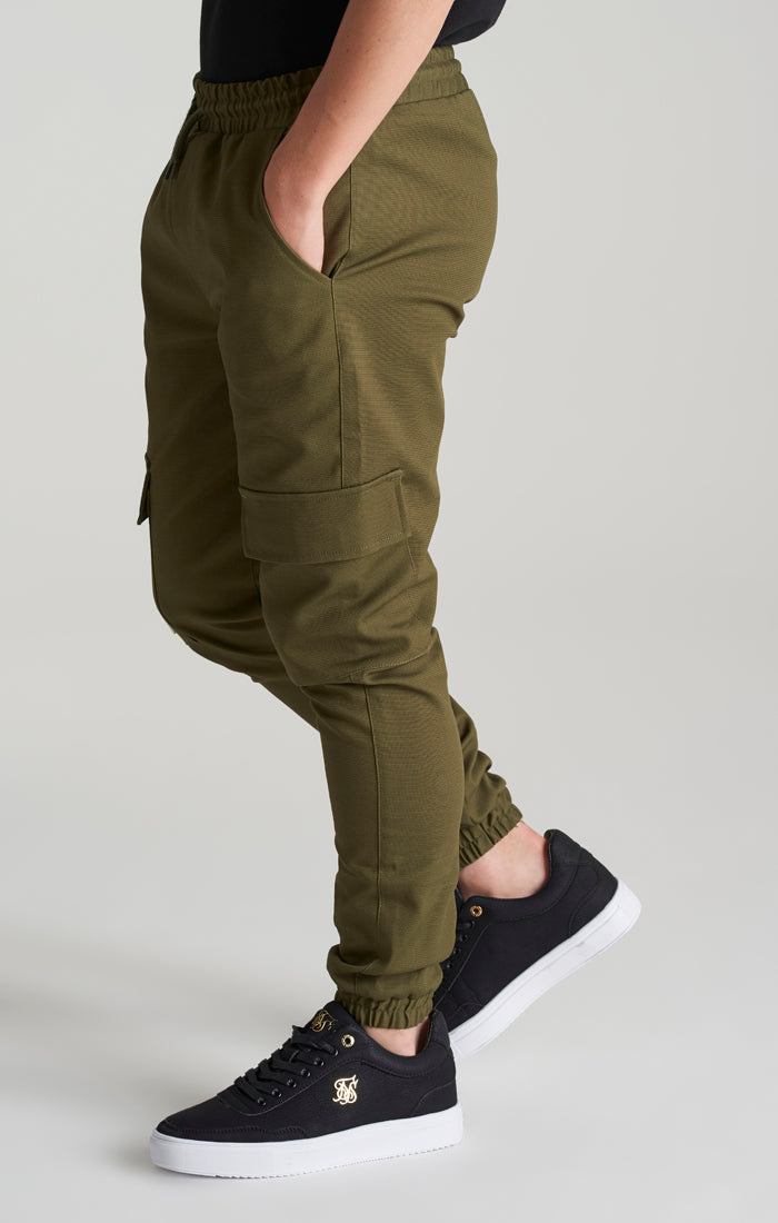 Boys Khaki Cargo Pant (1)