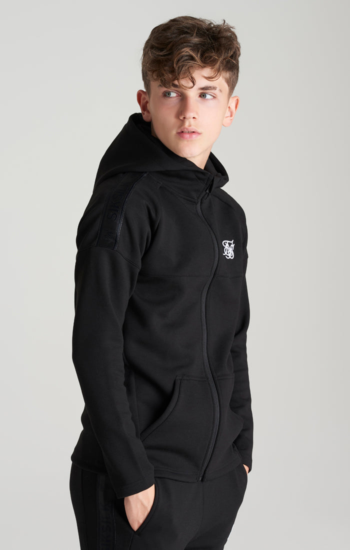 Boys Black Poly Taped Tracksuit (3)