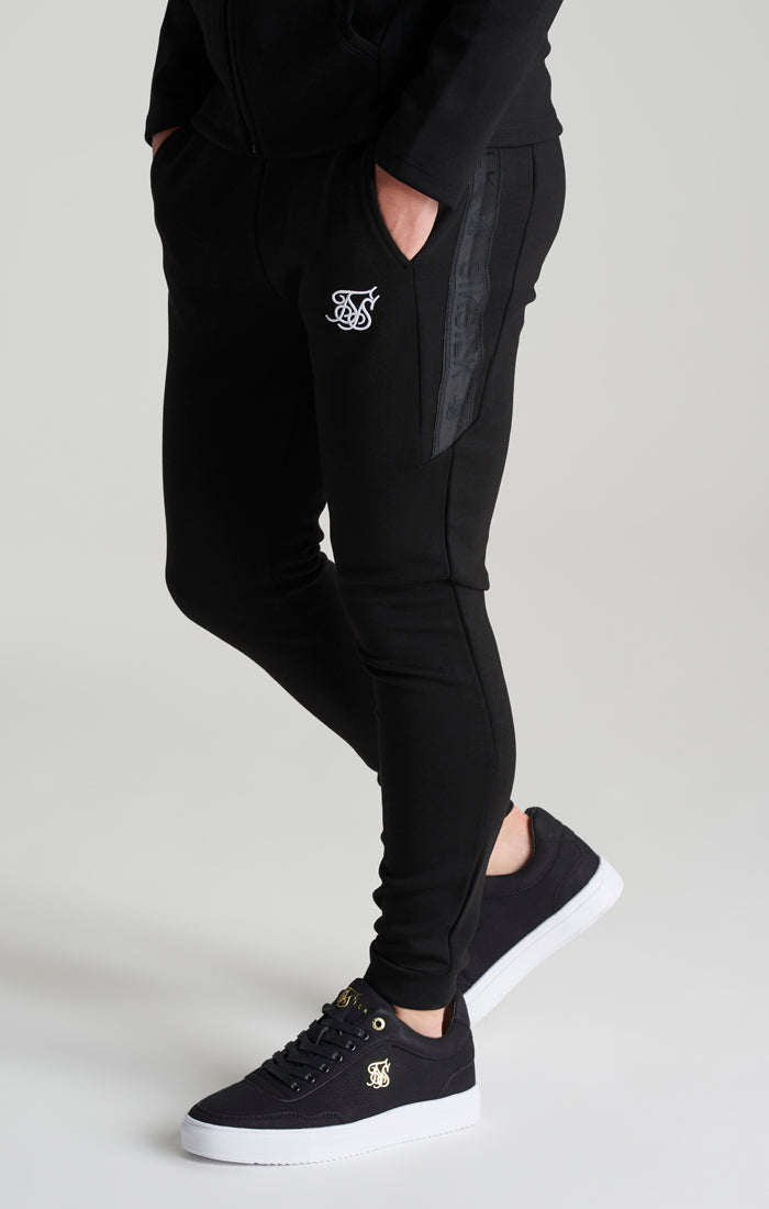 Boys Black Poly Taped Tracksuit (8)