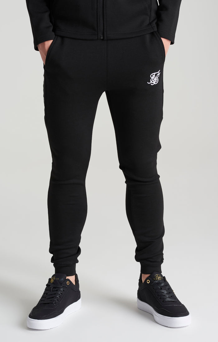 Boys Black Poly Taped Tracksuit (7)