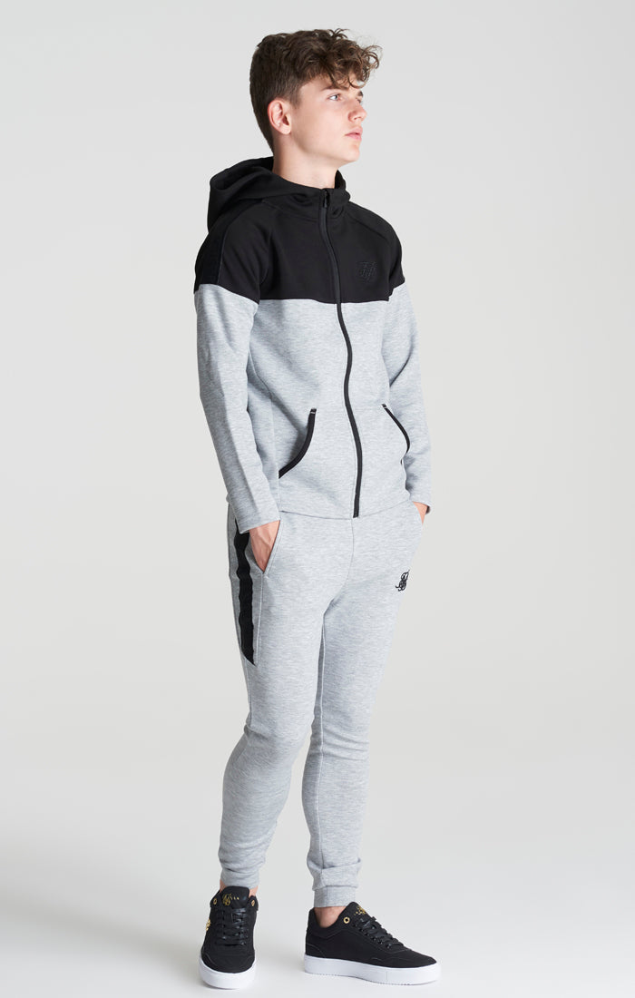 Boys Grey Poly Taped Tracksuit