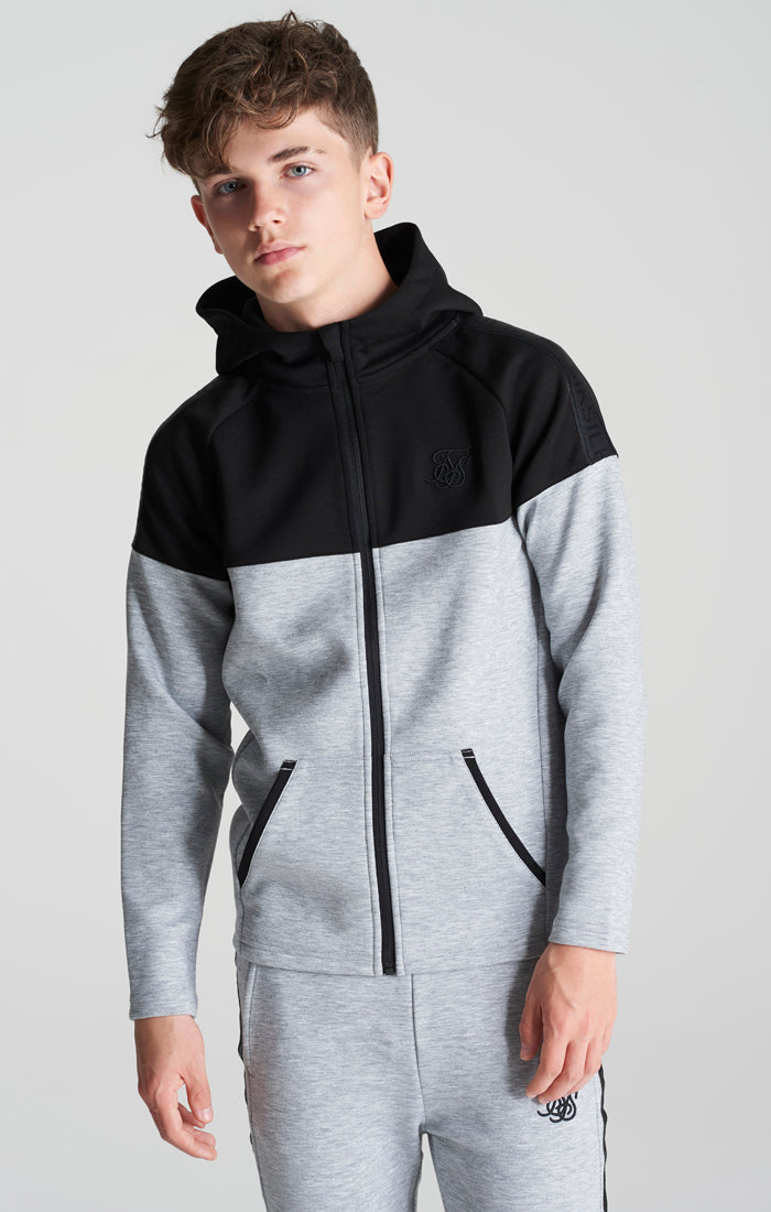 Boys Grey Poly Taped Tracksuit (4)