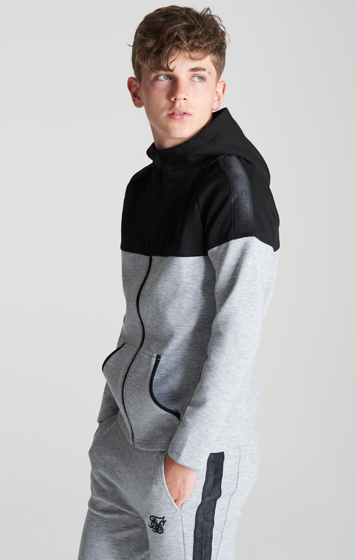 Boys Grey Poly Taped Tracksuit (3)