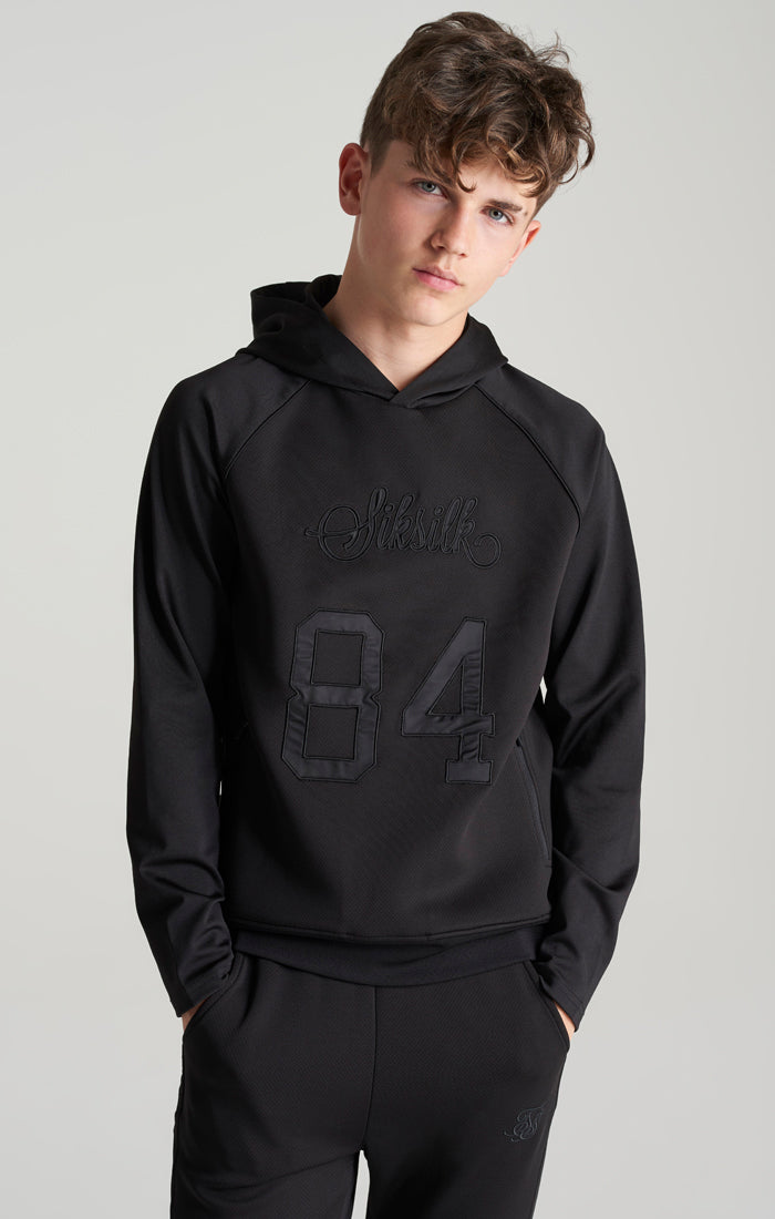 Boys Black Overhead Hoodie