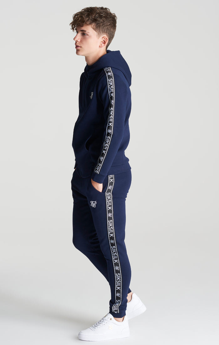 Boys Navy Poly Taped Tracksuit (1)
