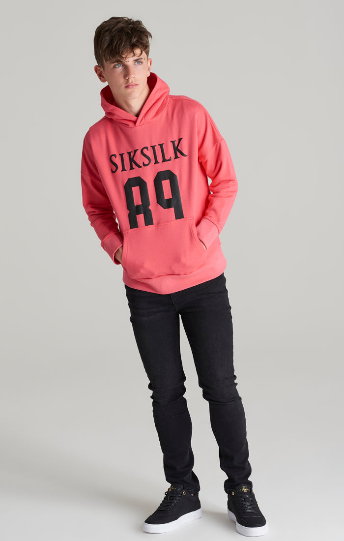 Boys Pink Relaxed Fit Hoodie (3)