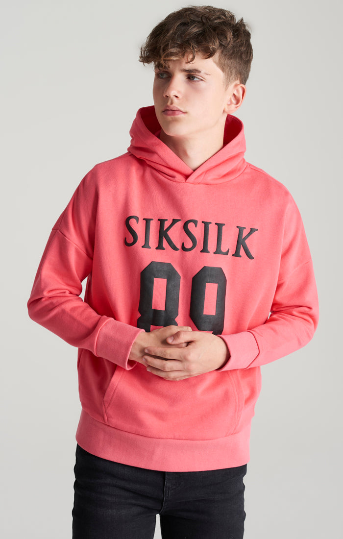 Boys Pink Relaxed Fit Hoodie (1)