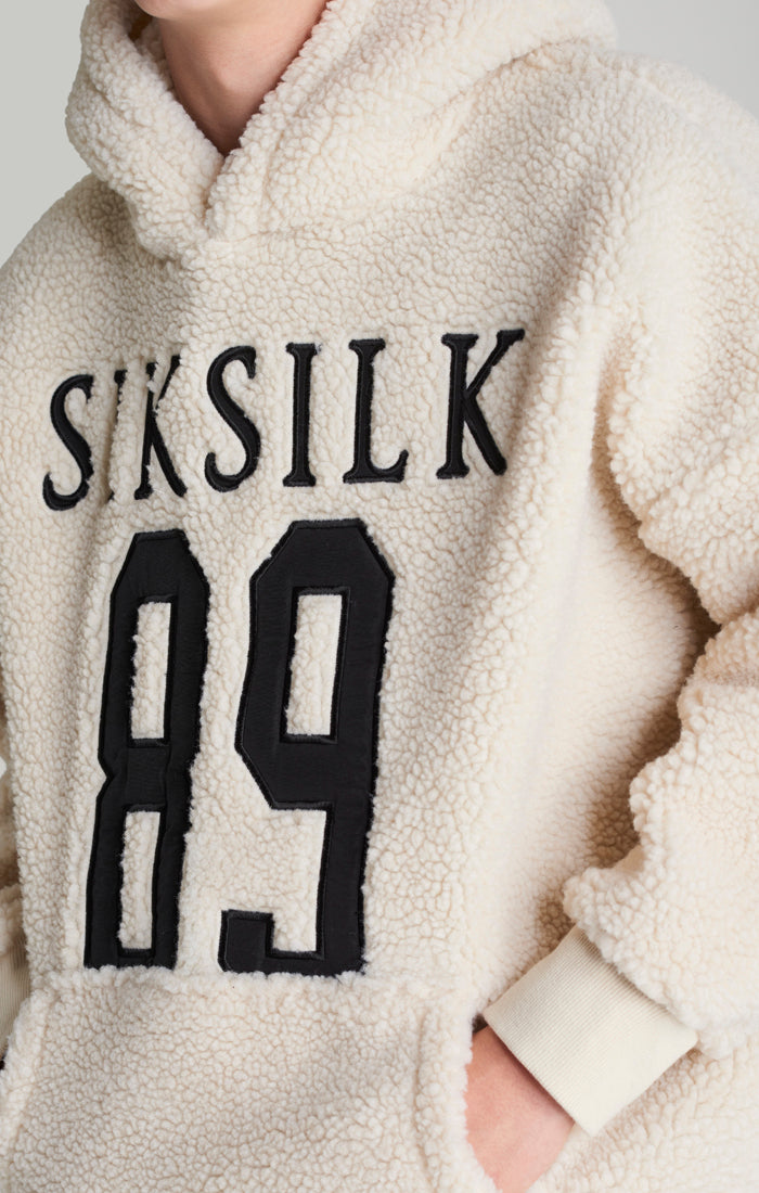 Boys Ecru Borg Hoodie (1)