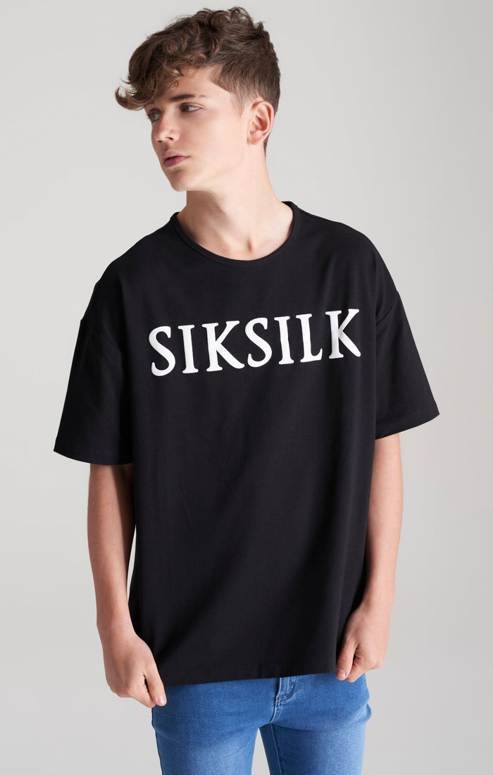 Boys Black Oversized T-Shirt