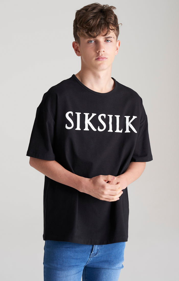 Boys Black Oversized T-Shirt (1)