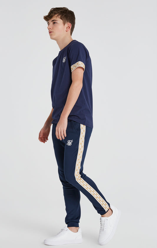 Boys Navy Taped T-Shirt