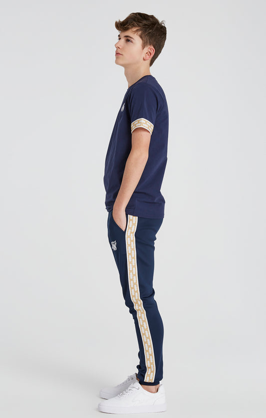 Boys Navy Taped T-Shirt