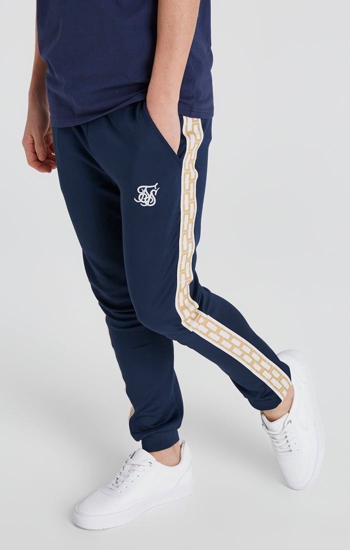 Boys Navy Taped Jogger