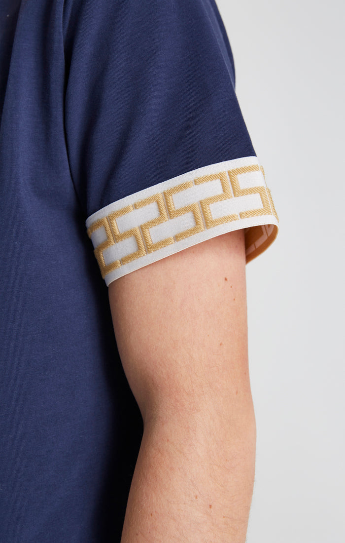 Boys Navy Taped T-Shirt (1)