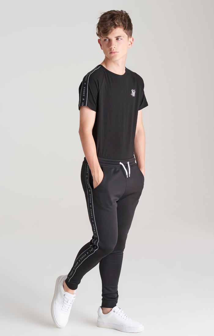 Boys Black Taped Jogger (5)