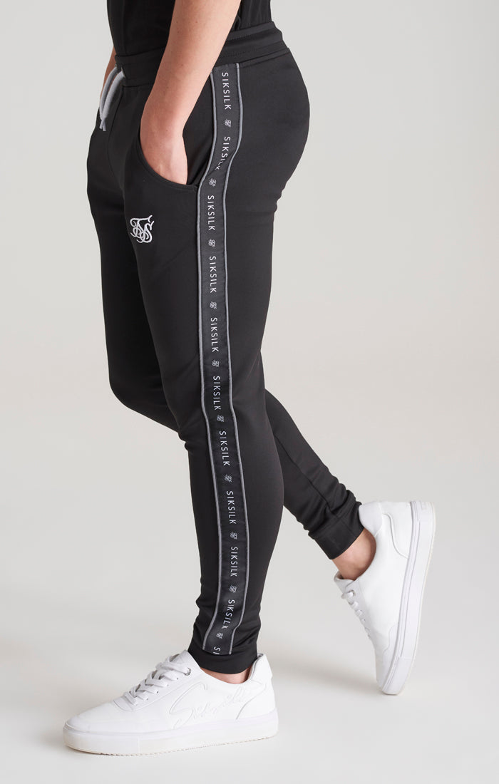 Boys Black Taped Jogger