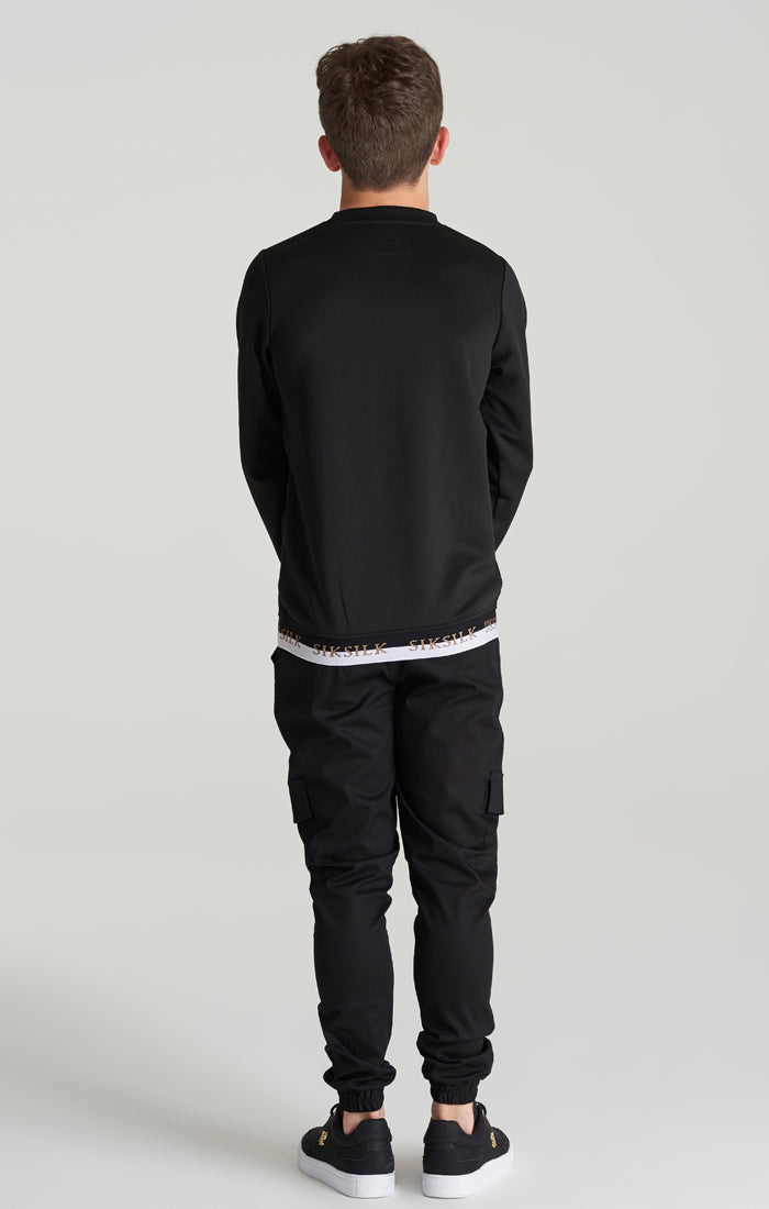 Boys Black Taped Sweatshirt (4)