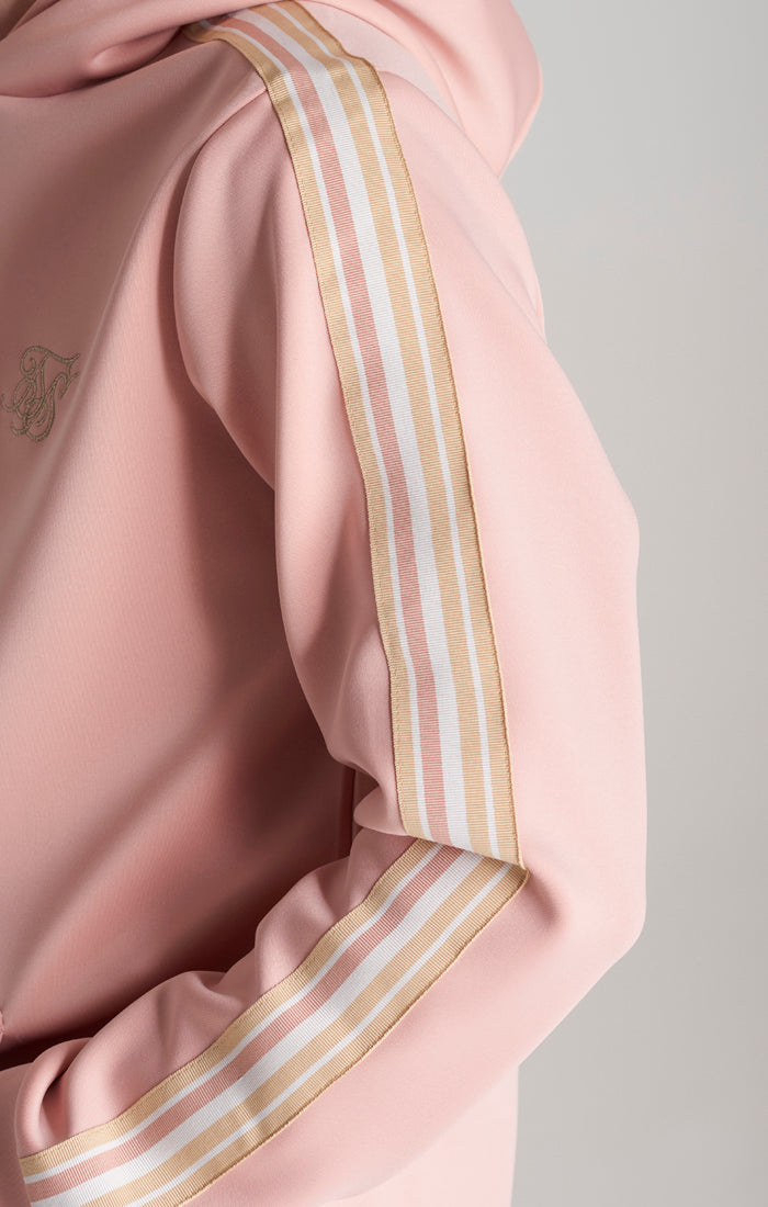 Boys Pink Taped Overhead Hoodie (1)