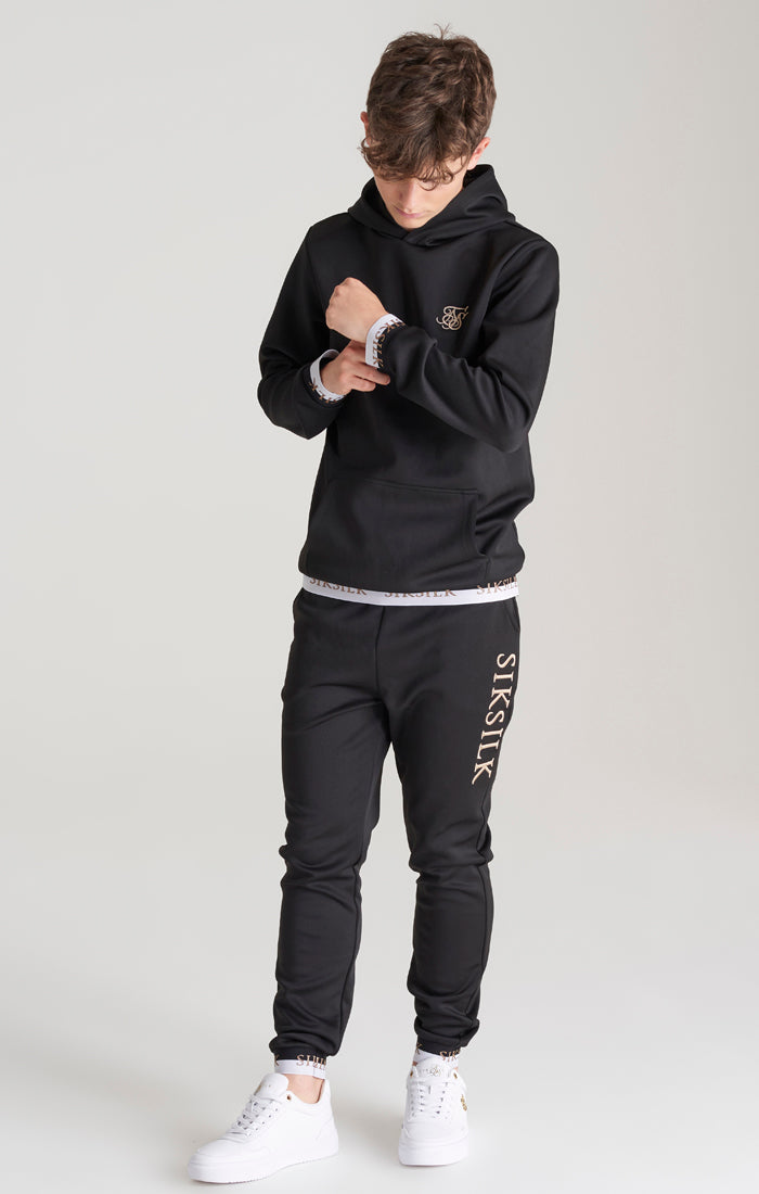 Boys Black Taped Jogger