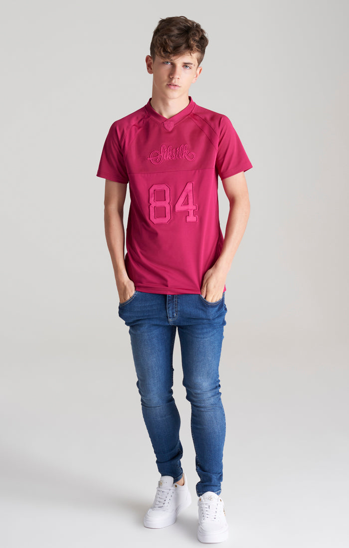 Boys Pink Retro Sports T-Shirt (3)