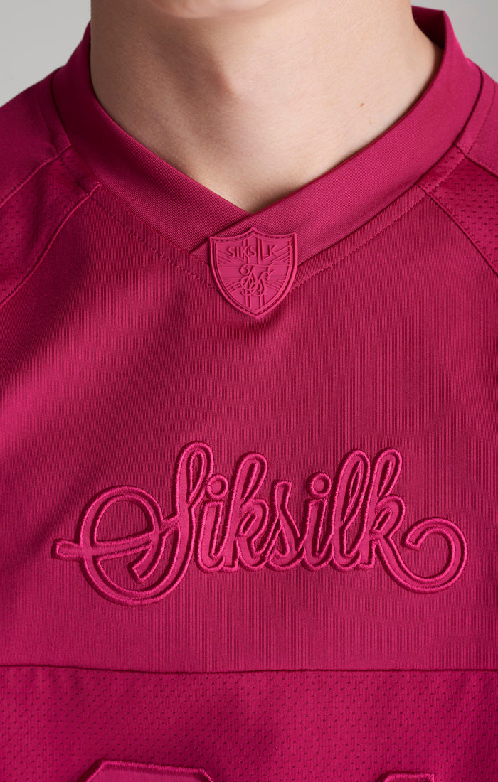 Boys Pink Retro Sports T-Shirt (2)