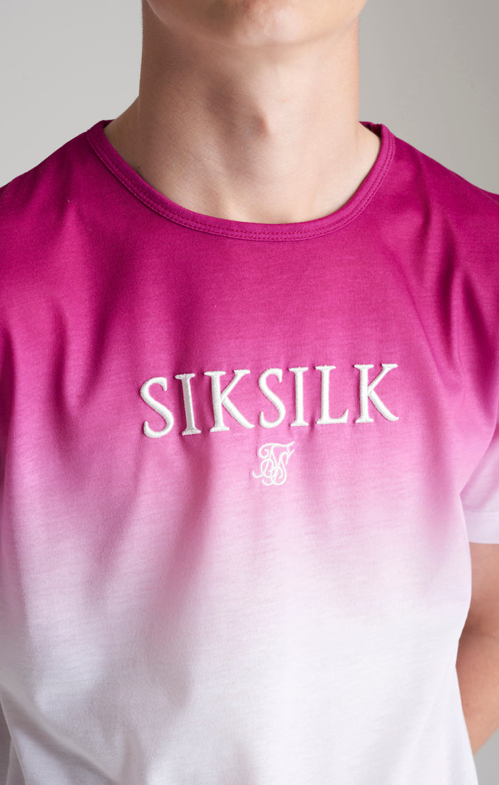 Boys Pink High Fade T-Shirt (1)