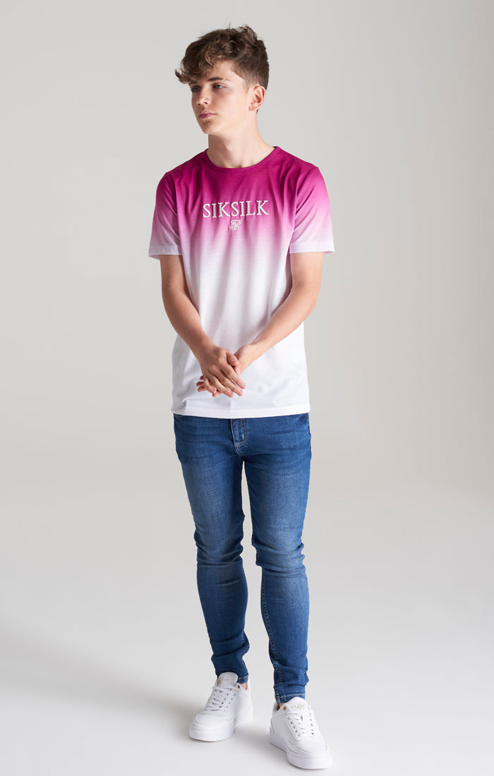 Boys Pink High Fade T-Shirt (3)