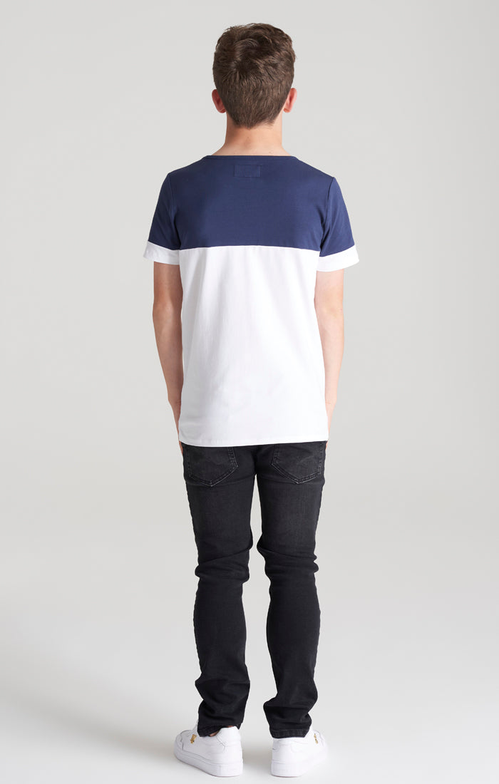 Load image into Gallery viewer, Boys Navy Branded 89 T-Shirt (5)