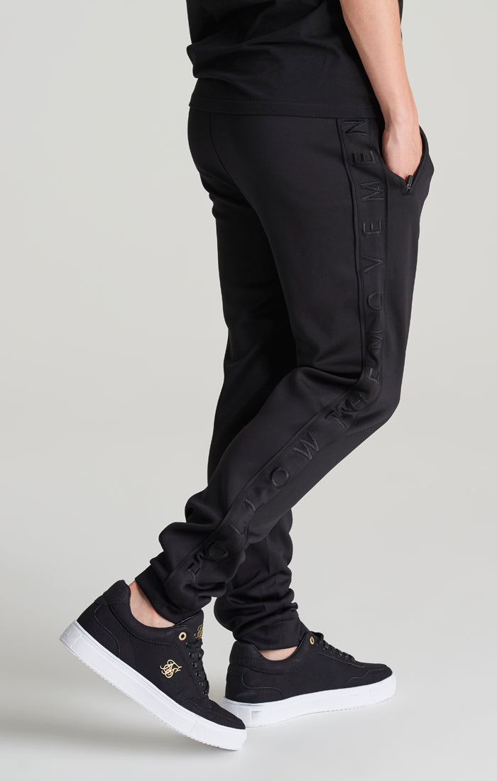 Boys Black Panelled Jogger (1)