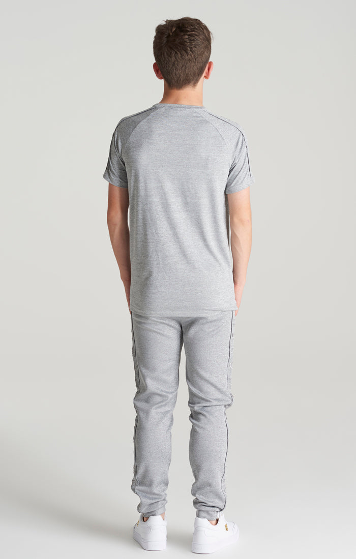 Boys Grey Marl Panelled T-Shirt (5)
